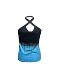 Ladies' Printed Backless Chest Hollow Hanging Neck Fashionable Casual Camisole Top Lady T Fashions
