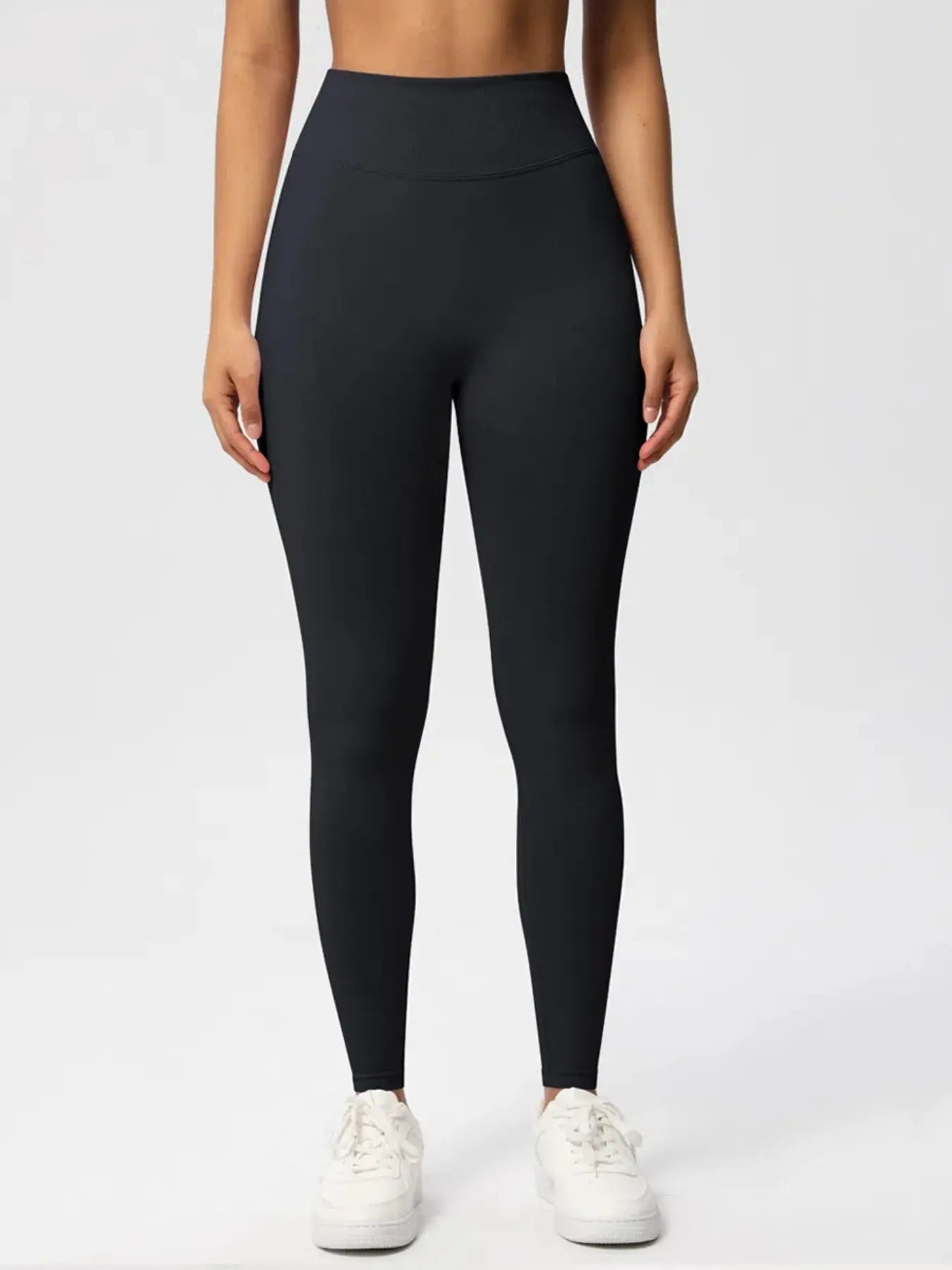 Sexy High Elastic Women's Solid Tights High Waist Workout Yoga Leggings, Scrunch Butt Lifting Elastic Pants, Tummy Control Butt Lifting Workout Yoga Athletic Pants Lady T Fashions