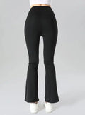 4pcs High-Waisted Flare Sharkskin Leggings Slim Fit, Lightweight & Sculpting Yoga Pants Lady T Fashions