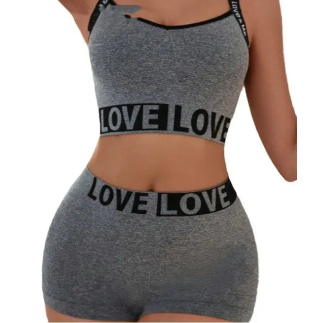 LOVE Letter Waist Head Camisole Women's Boyshorts Lady T Fashions