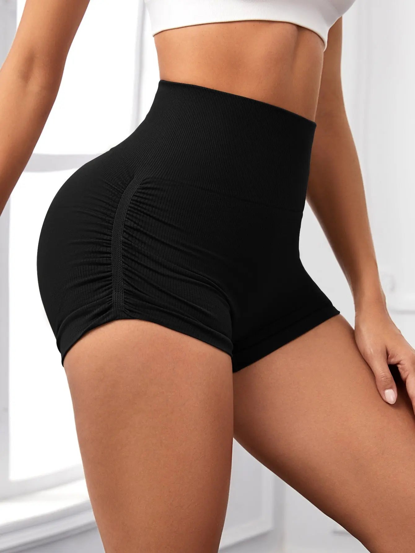 Workout Shorts For Women Scrunch Butt Lifting High Waisted Yoga Gym Seamless Booty Biker Shorts Lady T Fashions