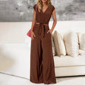 High Waist Slim-fit Wide-legged Pants Suit Lady T Fashions