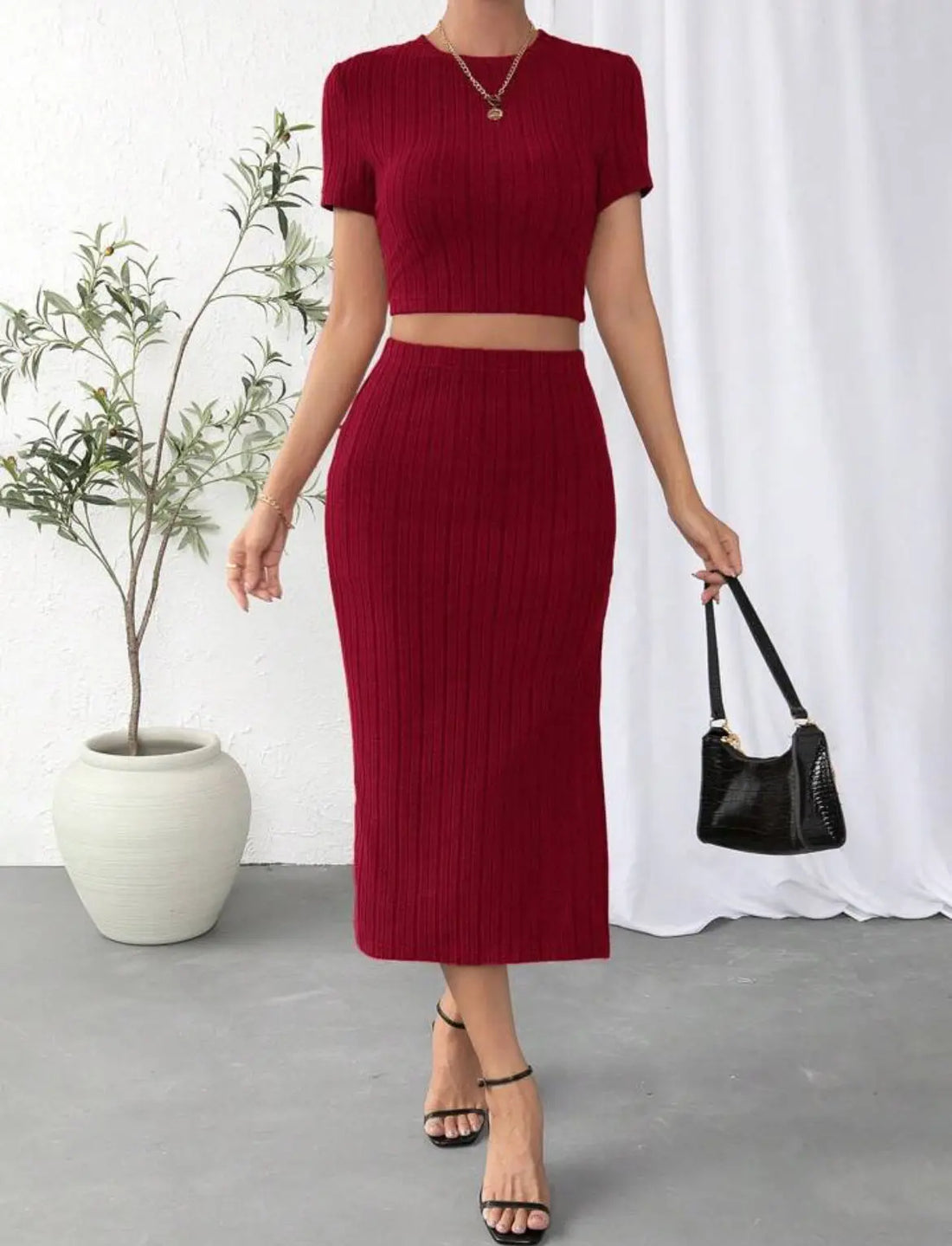 Women's Fashion High Waist Side Slim Fit Suit Lady T Fashions