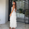 Chest-wrapped Pleated Slim Fit Patchwork Split Dress Lady T Fashions