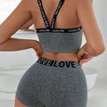 LOVE Letter Waist Head Camisole Women's Boyshorts Lady T Fashions