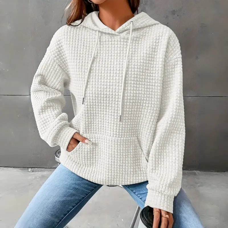 Women's Loose Fitting Hooded Long Sleeved Sweatshirt Lady T Fashions