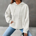 Women's Loose Fitting Hooded Long Sleeved Sweatshirt Lady T Fashions