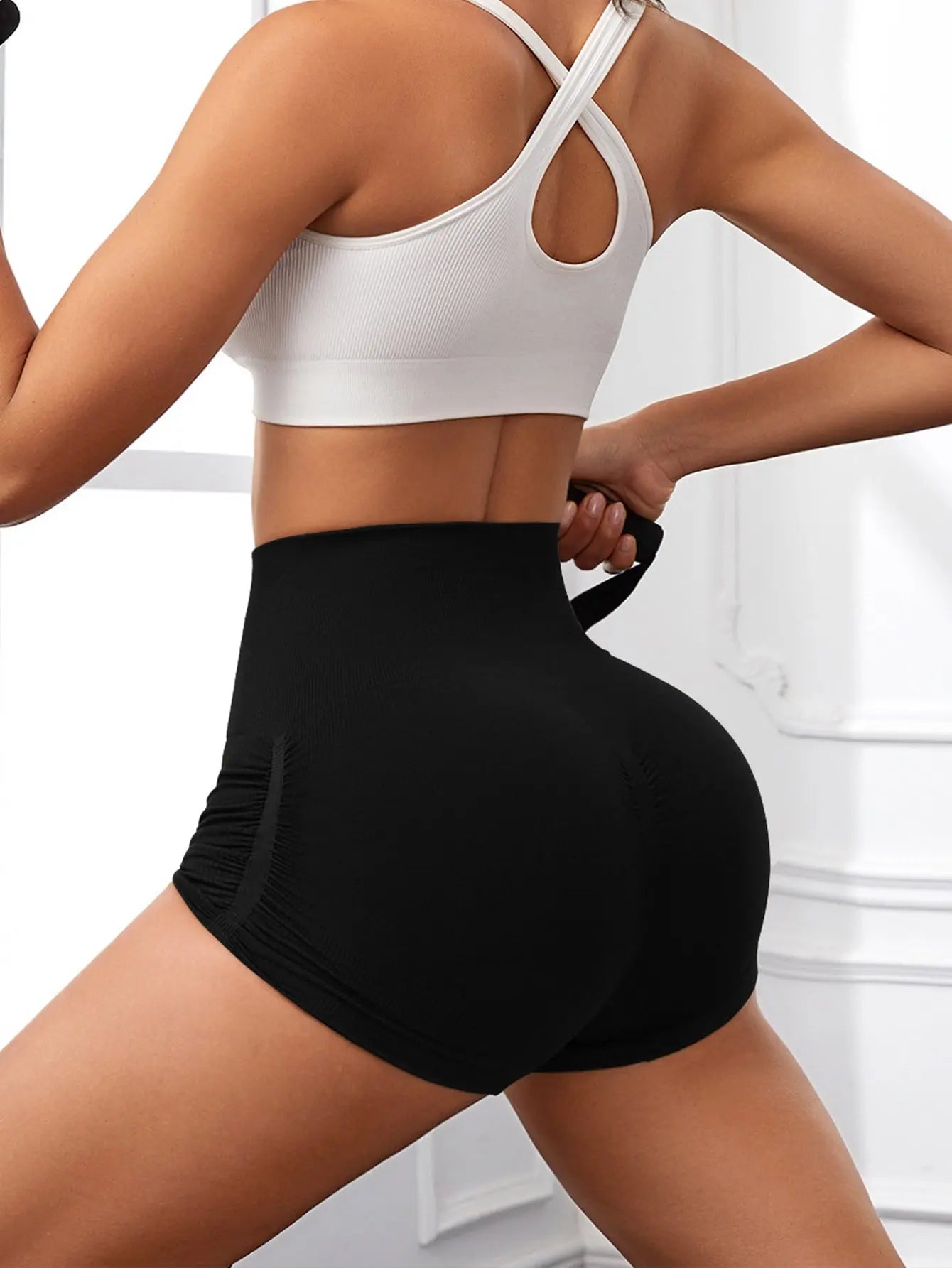 Workout Shorts For Women Scrunch Butt Lifting High Waisted Yoga Gym Seamless Booty Biker Shorts Lady T Fashions