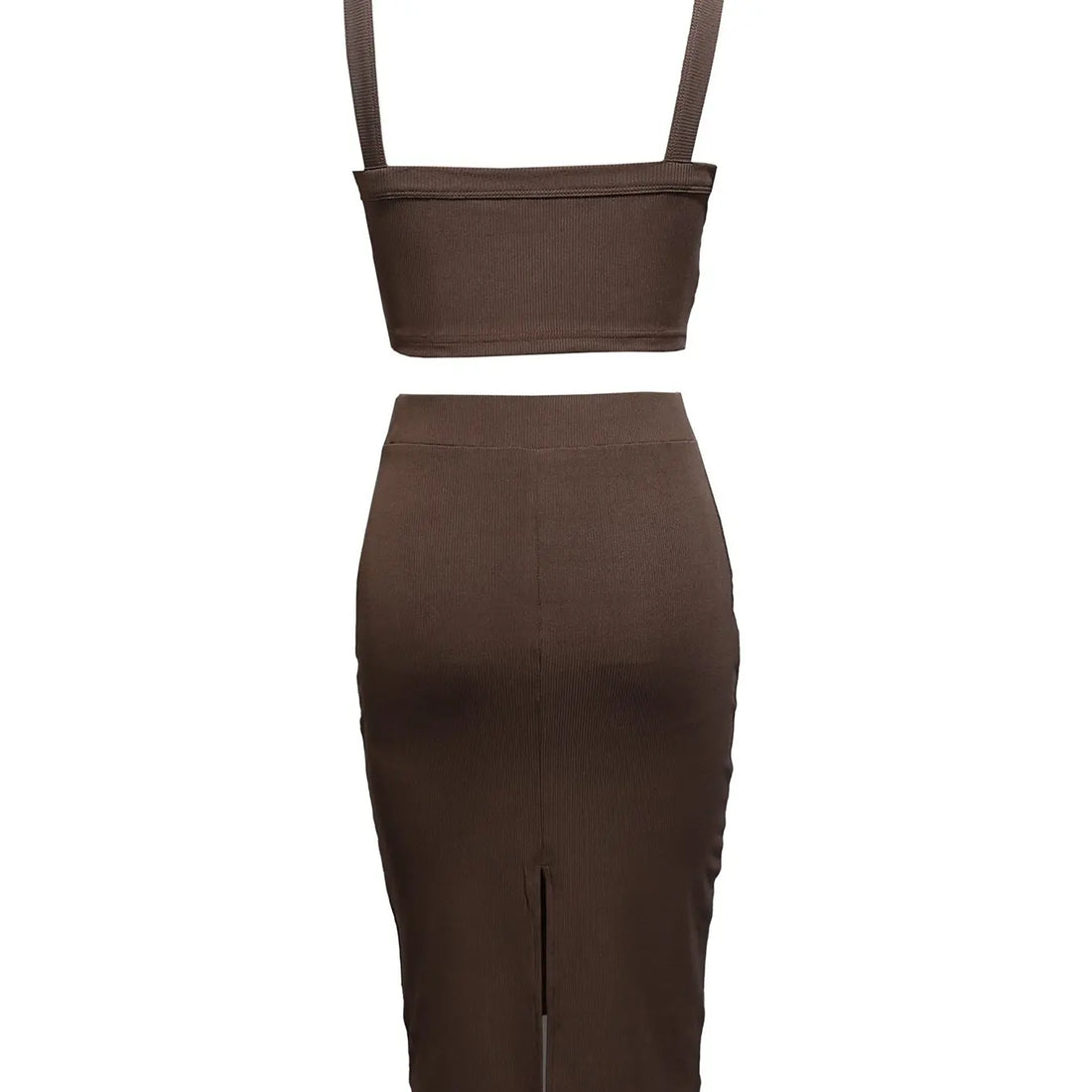 Ladies' Solid Color Out Of The Street Banquet Versatile Figure Enhancement, Hip Hugging Skirt, Half Skirt Set Lady T Fashions