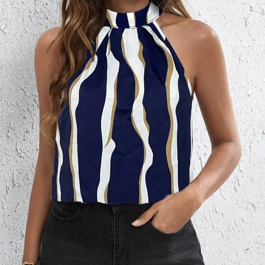 Ladies' Fashionable And Sexy Off Shoulder Hanging Neck Suspender Top Lady T Fashions