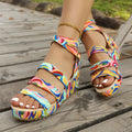 Buckle Wedge Lightweight European And American Women's Sandals Lady T Fashions