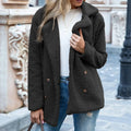 Loose Lapel Fluffy Coat Winter Button Jacket Cardigan Outwear For Women Clothing Lady T Fashions