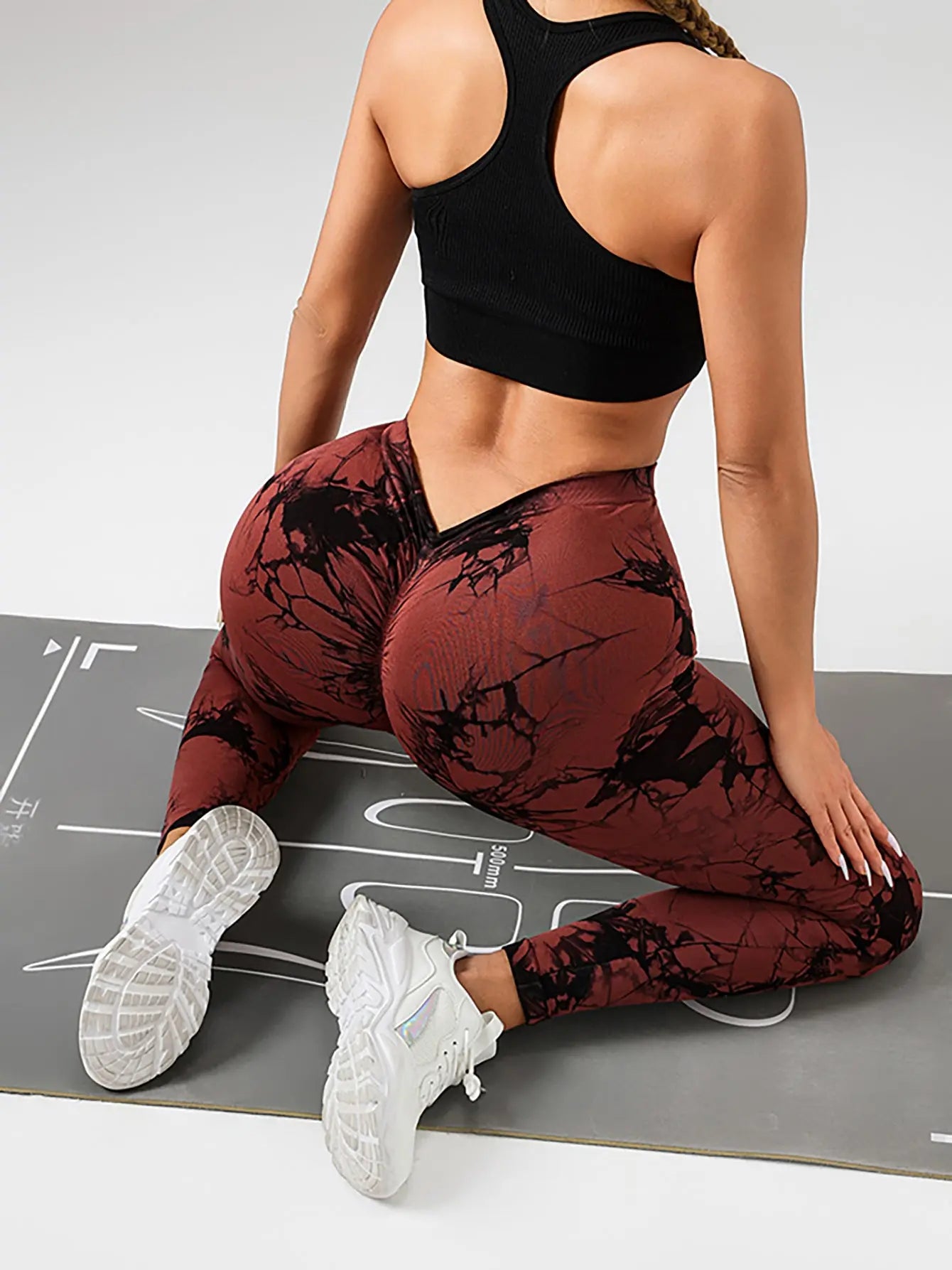 Tie Dye Slimming Yoga Leggings, Butt Lifting High Stretch Casual Fitness Yoga Pants, Women's Activewear Lady T Fashions