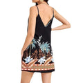 Tropical Camouflage Print Dress Women Lady T Fashions