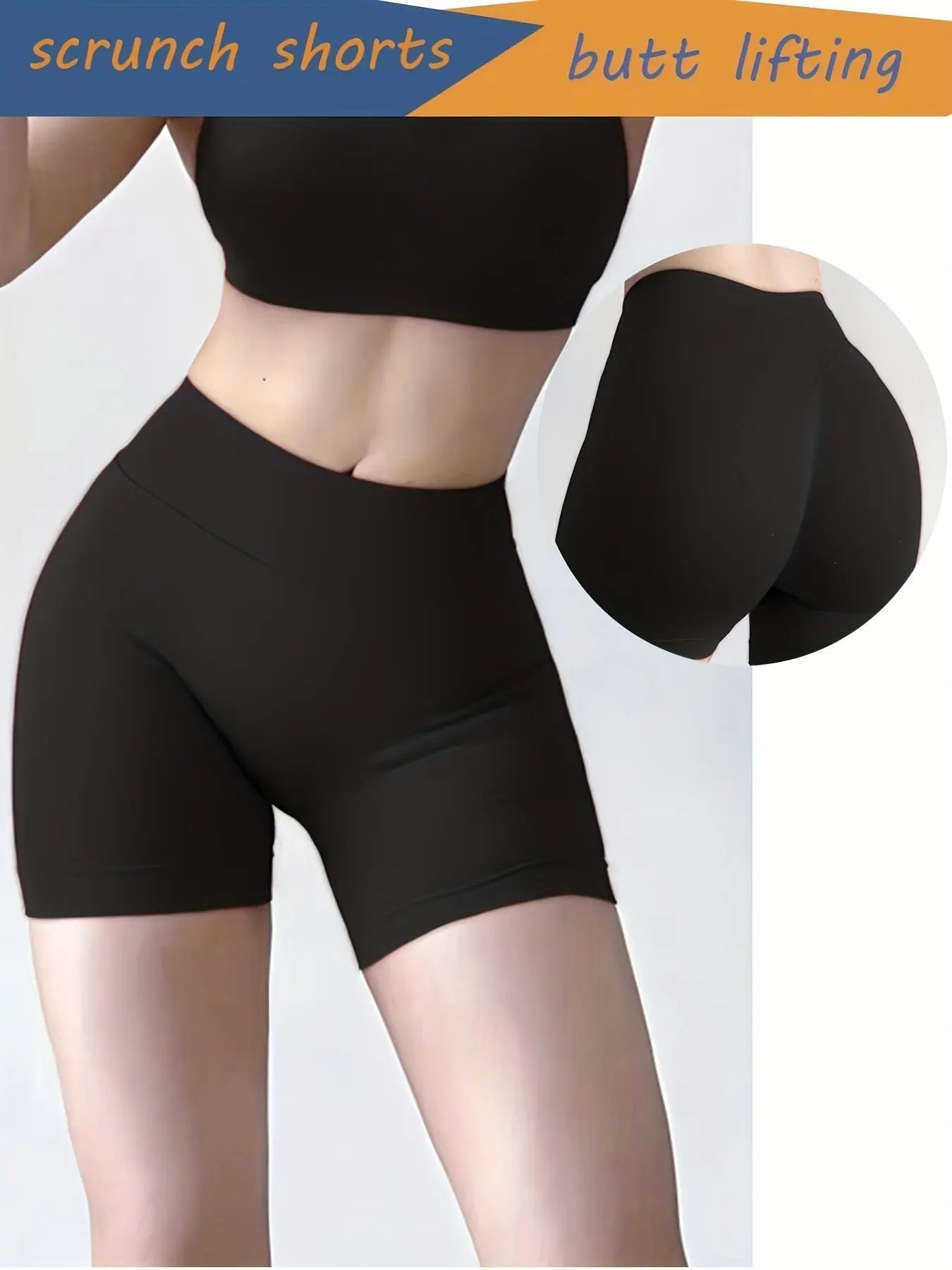 High-Waisted Yoga Shorts - Quick-Dry & Squat-Proof Lady T Fashions