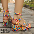 Buckle Wedge Lightweight European And American Women's Sandals Lady T Fashions