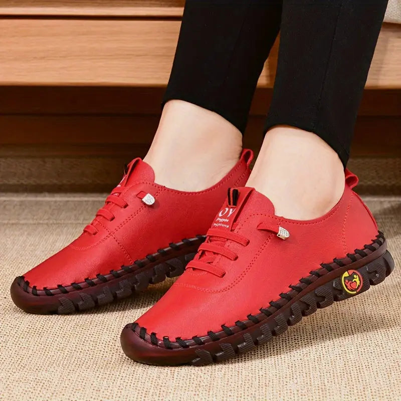 Comfortable Chic - Women's Oxfords - Handmade, Breathable, Lightweight, Non Slip, Lace Up, Slip On, Soft Insoles, Easy Walking Shoes for Everyday Wear Lady T Fashions