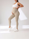 3 Pack Maternity High-Waisted Seamless Yoga Pants For Women - Tummy Support Fitness Leggings Lady T Fashions
