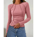 Women Long Sleeve T Shirts Crewneck Slim Fit Tops Going Out Fall Fashion Basic Tee Lady T Fashions