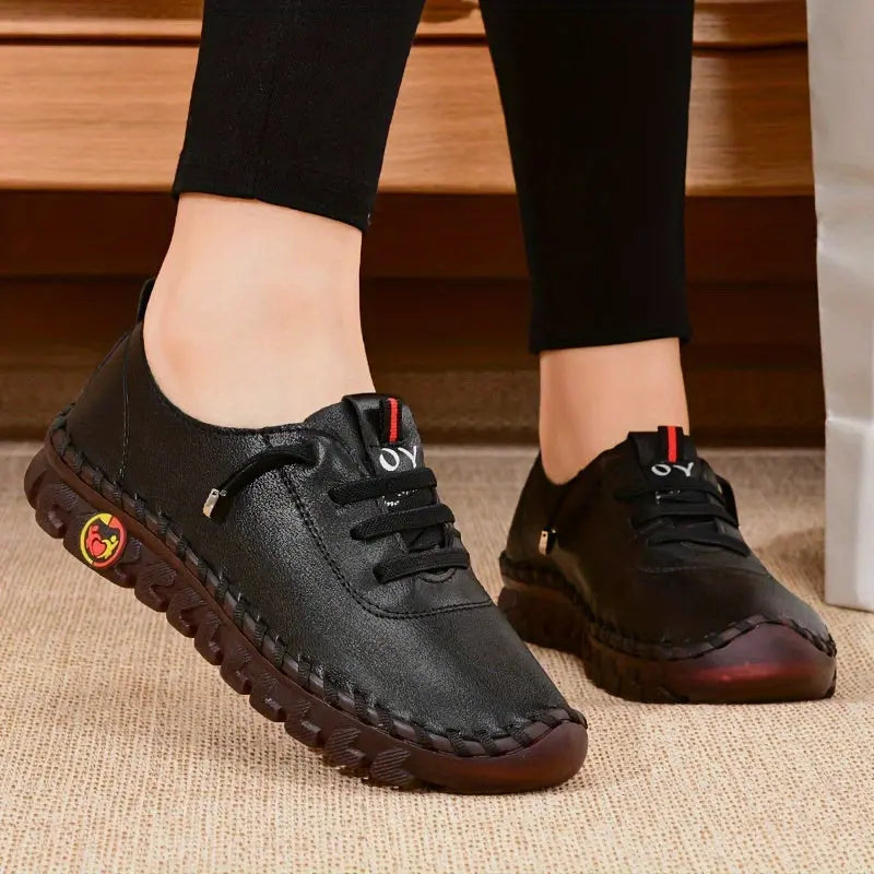 Comfortable Chic - Women's Oxfords - Handmade, Breathable, Lightweight, Non Slip, Lace Up, Slip On, Soft Insoles, Easy Walking Shoes for Everyday Wear Lady T Fashions