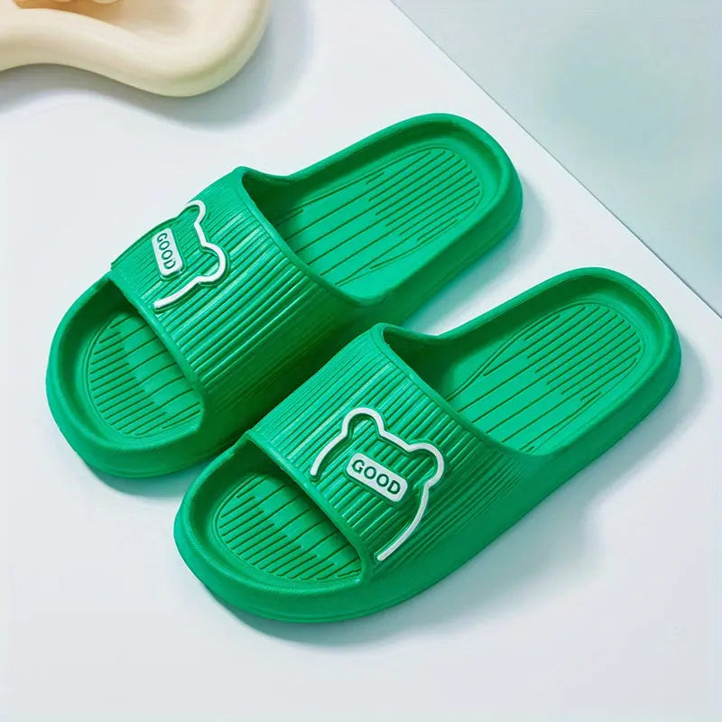Stylish Striped Women’s Slippers - Open Toe, Comfortable & Non-Slip Indoor Shoes for All Seasons Lady T Fashions