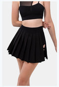 Pleated Exercise Skirt Anti-exposure Feather Tennis Yoga Skirts Lady T Fashions
