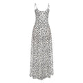 Street Shot Polka Dot Print Sleeveless Sling High Waist Dress Lady T Fashions