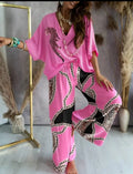 Women's Bat Sleeve Top Casual Pants Suit Lady T Fashions