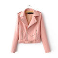 autumn and winter women's clothing coat Korean version of the Korean version of women's leather jacket fashion women's clothing wholesale Lady T Fashions