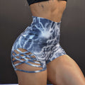 [Leopard Yoga Shorts] Stretchy High-Waist Leopard Print Yoga Shorts | Women's Skinny Fit for Fitness & Dance, Breathable Dancewear, Cut-Out Design Lady T Fashions
