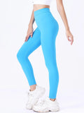 High Waist Yoga Pants For Women, Seamless, Scrunch Butt, Elastic, Ultra-Soft Comfort Fit, Solid Color Sports Leggings Lady T Fashions