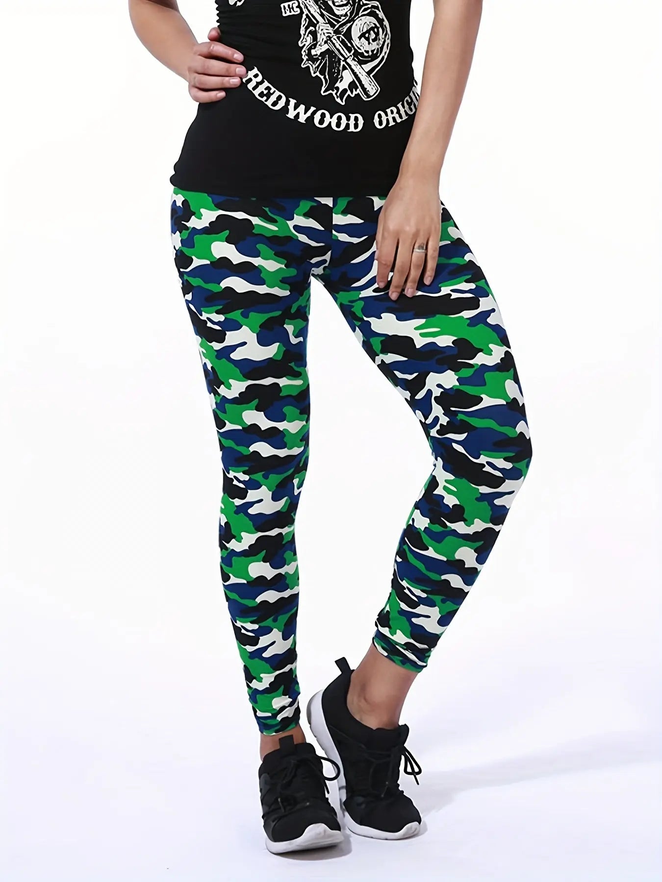 [Floral Leggings] High Waist Floral Printed Women's Leggings | Casual Sweatpants Pants Lady T Fashions