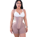 Women's  A Comfy Shaping Jumpsuit Flatten Abdomen Waist and Hips Zip Front Closure Shapewear Firm Tummy Compression Butt Lifter - Lady T Fashions