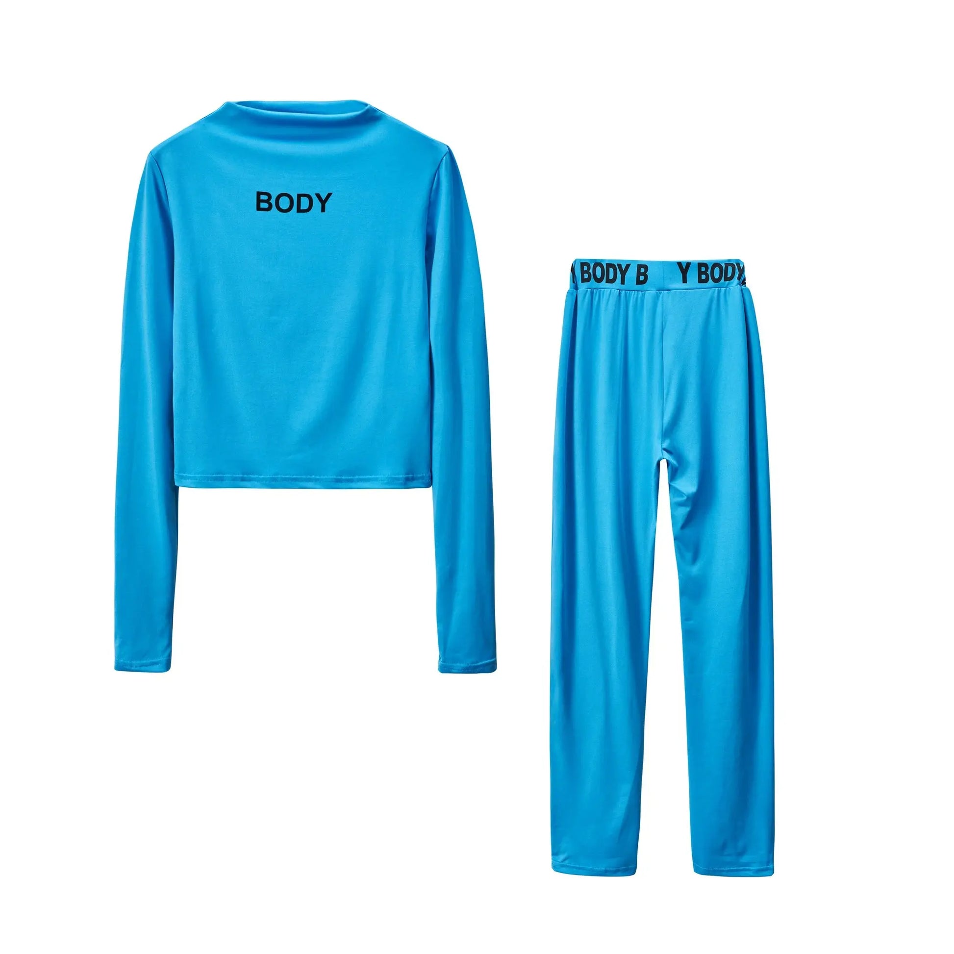 European and N Women's Clothing Hot Cross-border Trade Autumn and Winter Sexy Solid Color Tight Long-sleeved Suit - Lady T Fashions