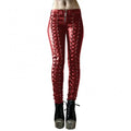 Women Pants Steampunk Women Faux Leather Ruffle Pants Carnival Party Skinny Button Trousers женские штаны mujer pantalones 2021 - Lady T Fashions