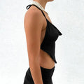 Pink Sleeveless Sexy Crop Tops Women Backless Lacing Camis Wireless Bralette Tanks Spaghetti Strap Halter Cropped Top Camisole - Lady T Fashions