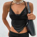 Pink Sleeveless Sexy Crop Tops Women Backless Lacing Camis Wireless Bralette Tanks Spaghetti Strap Halter Cropped Top Camisole - Lady T Fashions