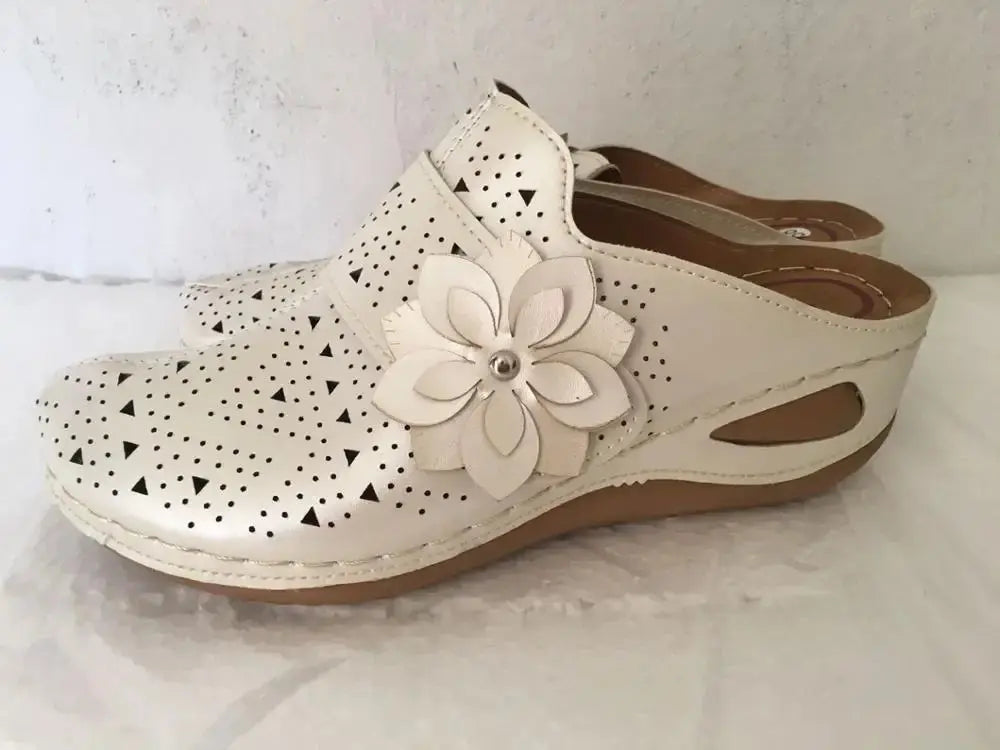 Women Slippers Summer Platform Hollow Outdoor Cool Garden Beach Shoes Woman Slip On Flip Flops Cozy Mules Zapatos Mujer Lady T Fashions