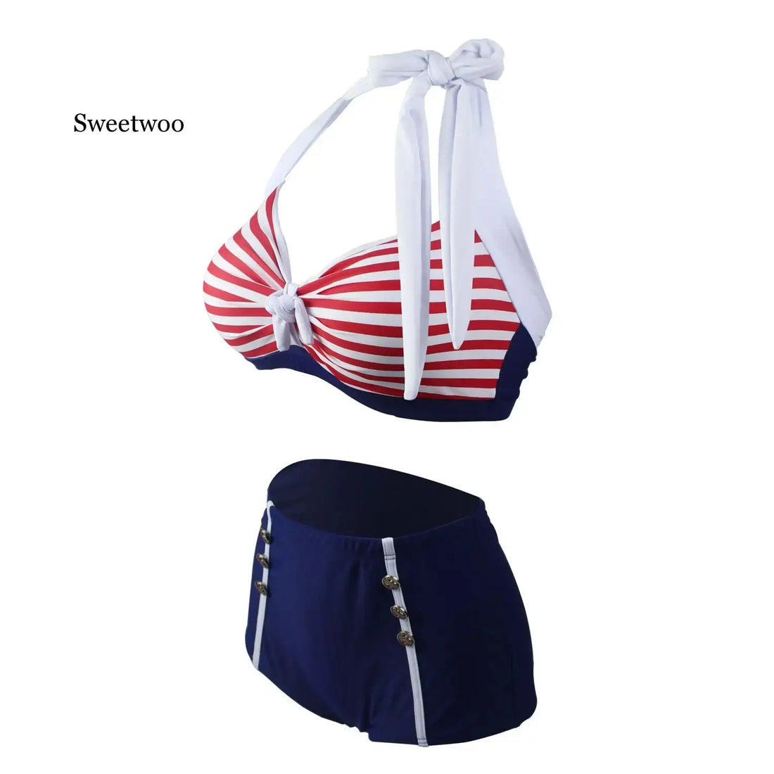 Women's Swimming Suit  Bikini Swimsuit Swimwear Women Sexy Bikini Set Striped Swimsuit Push Up Beachwear Bathing Suit - Lady T Fashions