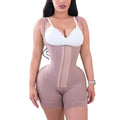 Women's  A Comfy Shaping Jumpsuit Flatten Abdomen Waist and Hips Zip Front Closure Shapewear Firm Tummy Compression Butt Lifter - Lady T Fashions