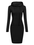 Ladies Dress Autumn Women Hooded Dresses Hoodies Women Sweatshirts Women Hoodies Dress Tops Ladies Clothing - Lady T Fashions