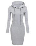 Ladies Dress Autumn Women Hooded Dresses Hoodies Women Sweatshirts Women Hoodies Dress Tops Ladies Clothing - Lady T Fashions