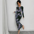 Elegant Graceful Double Layer Round Collar Gauze Dress Long Lady T Fashions