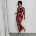 Elegant Graceful Double Layer Round Collar Gauze Dress Long Lady T Fashions