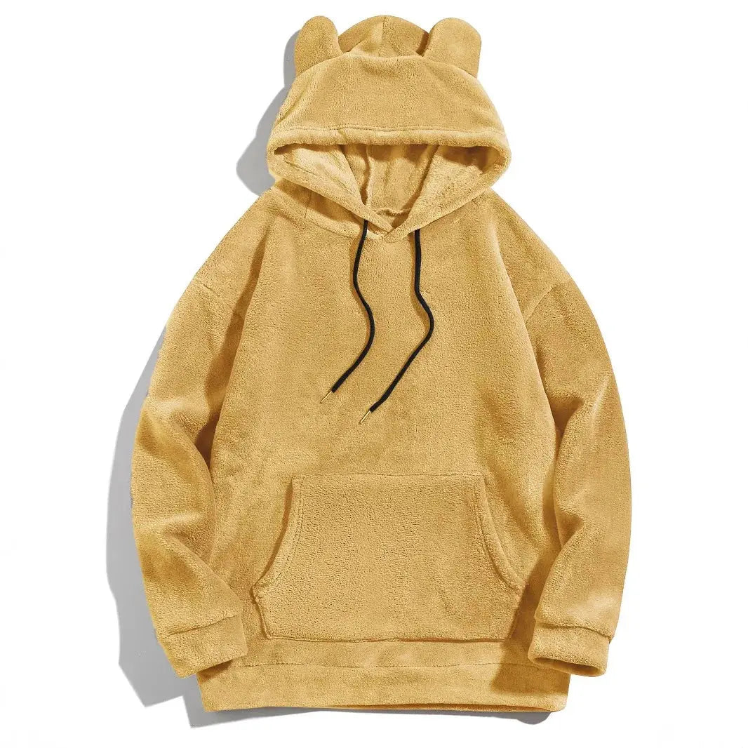 New Top Men and Women Funny Warm Hoodies for Men Clothing Bear Ears Casual Loose Sports Hoodie Unisex - Lady T Fashions