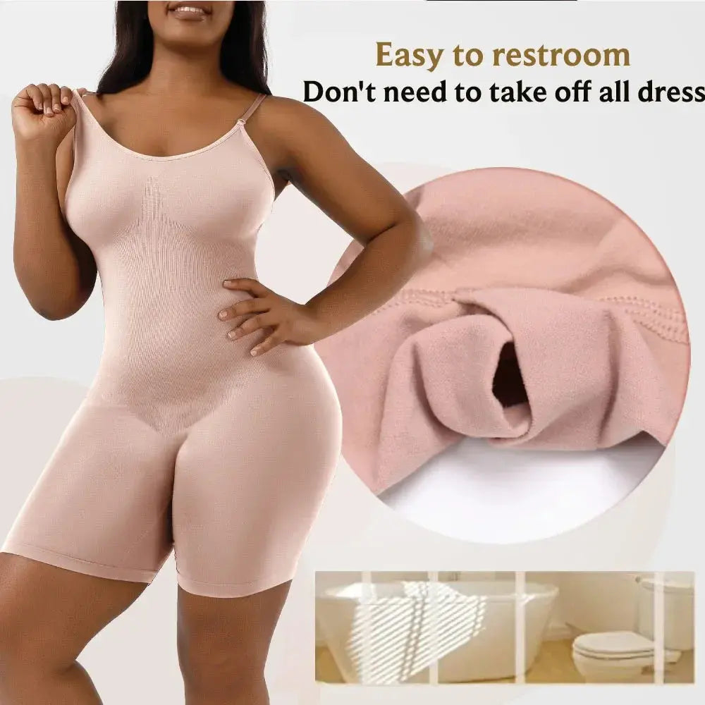 Women Full Body Shapewear Bodysuit for Belly Control Seamless Firm Waist Trainer Body Shaper jumpsuit - Lady T Fashions