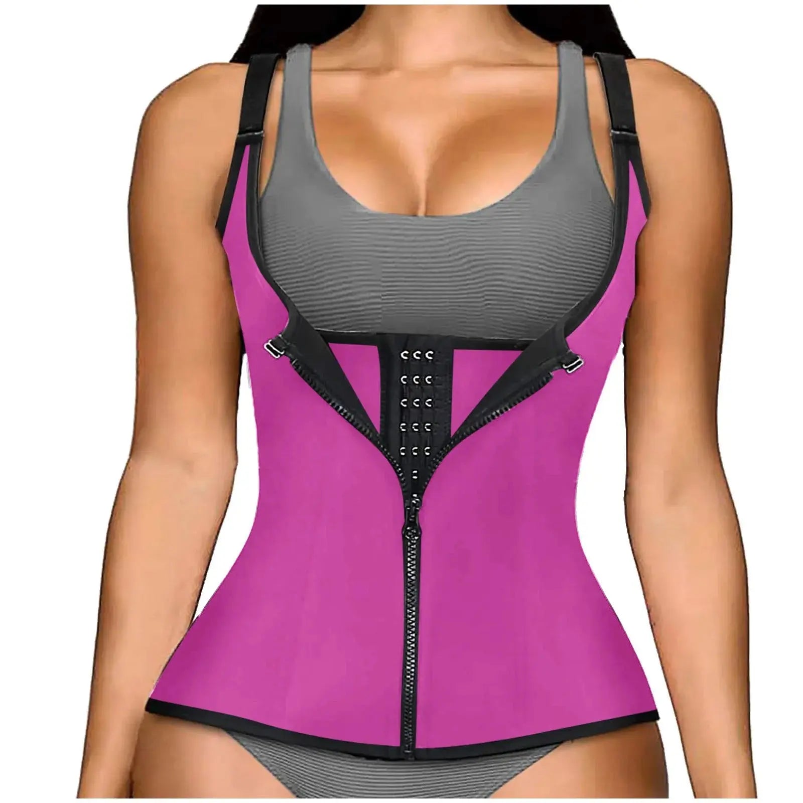 Shapewear Reducing And Shaping Girdles For Women Waist Trainer Sleeveless Bodysuit Basic Thong Slim Fit Sweatwicking Shapewear - Lady T Fashions