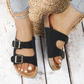 Slippers For Women Cork Footbed Beach Sandals Outdoor Suede Clogs Sandals With Adjustable Buckle Men Sandals Lady T Fashions