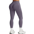 Seamless Women Solid Waist Yoga Pants Three-section Waist Sexy Hip-lifting Tight Sports Pants Fitness Exercise Yoga Pants - Lady T Fashions