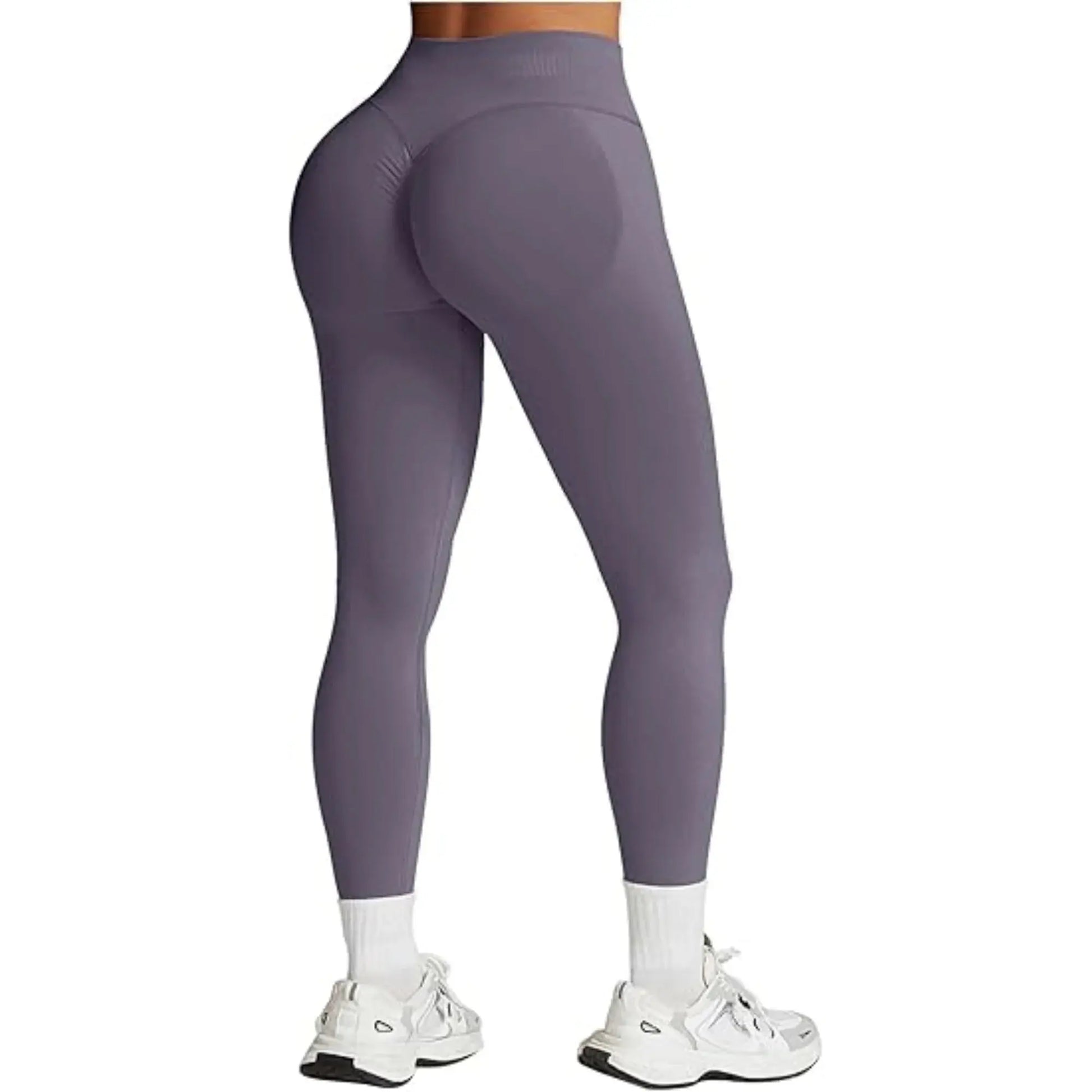 Seamless Women Solid Waist Yoga Pants Three-section Waist Sexy Hip-lifting Tight Sports Pants Fitness Exercise Yoga Pants - Lady T Fashions